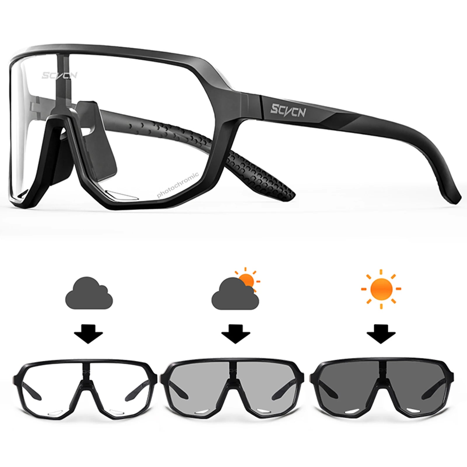 Cycling Glasses Photochromic Cycling Sunglasses UV400 Bicycle Eyewear Sports MTB Outdoor Bike Goggles Sunglasses Eyepieces