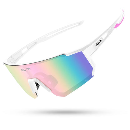 SCVCN New UV400 Cycling Sunglasses Men Outdoor Sports Road Driving Bike Glasses Mountain Climbing Women Bicycle Cycling Goggles
